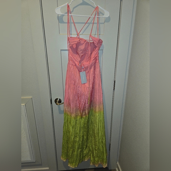 Antonio Melani Pink and Green Maxi Dress - Picture 3 of 6